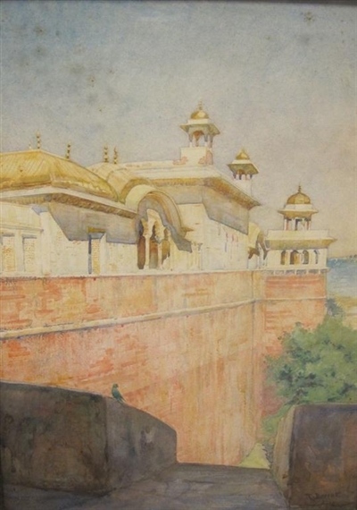 A Fort at Agra by Reginald Barratt