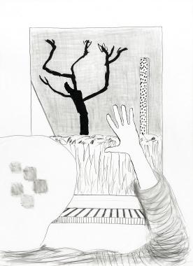 Roger Raveel | Een gebaar in een tekening (Circa 1978) | MutualArt