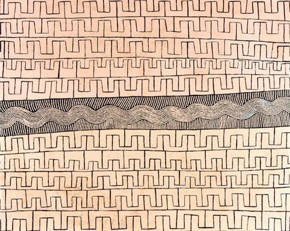 Untitled by Ray James Tjangala, 2007