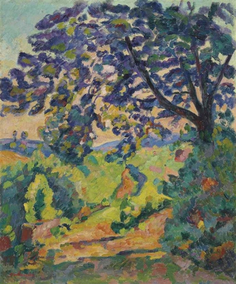 Paysage à Crozant by Armand Guillaumin, circa 1922