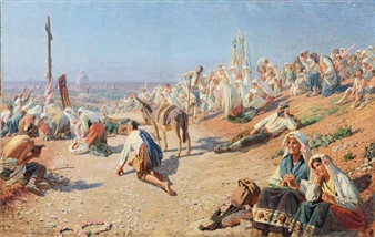 Church Parade in Russia - Richard Böhm