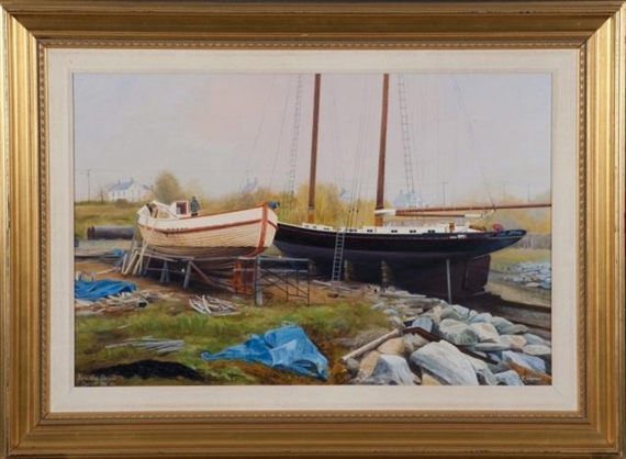 "North End Shipyard" by Bertil Whyman
