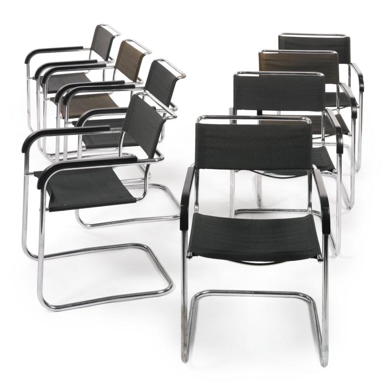 SET OF EIGHT ARMCHAIRS, MODEL NO. B34 by Marcel Breuer, circa 1930s