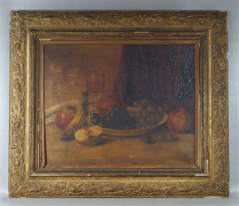 Tabletop fruit still life - Auguste Lumière