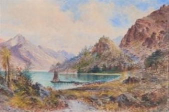 A Woodsplitters Hut - William Matthew Hodgkins