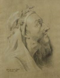 Portrait of a philosopher in profile to the right - Amalie Tischbein