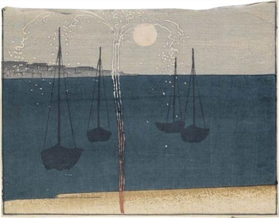 The Skyrocket by B.J.O. Nordfeldt, 1906