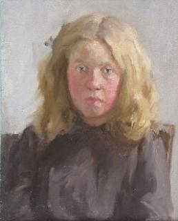 PORTRAIT OF A BLONDE GIRL by David Foggie