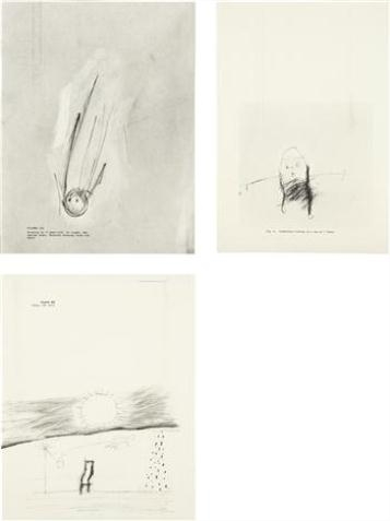 3 works:Untitled ("Clinical Studies of Personality: Vol II" by Arthur Burton and Robert E. Harris), 2000; ii) Untitled ("Psychological Evaluation of Human Figure Drawings by Middle School Pupils" by Elizabeth Koppitz), 2001; iii) Untitled ("Young Children and their Drawings" by Joseph H. Dileo) by Robert Beck, 2002