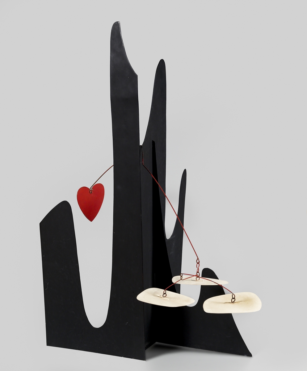 Alexander Calder | Crag with red heart (1974) | MutualArt