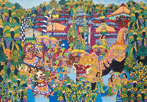 Barong Dance by I Wayan Pugur, 1992