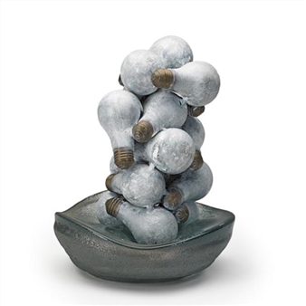 Small sculpture, "The Idea of the Electric Light Bulb Sinks In," Philadelphia - Gregory Nangle