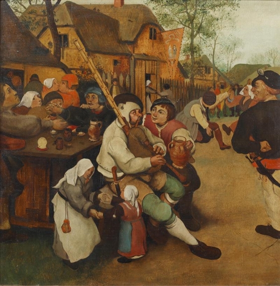 Peasant dance by Pieter Brueghel the Elder