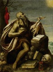 Artwork by Emilian School, 16th Century, Saint Hieronymus, Made of Oil on panel