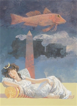 Cover illustration for The Secret Language of Dreams by David Fontana - Peter Malone
