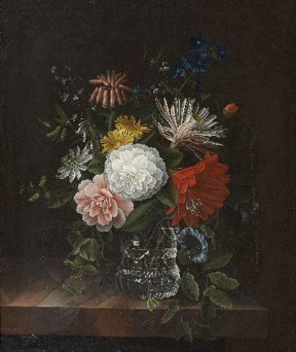 Flower Still Life by German School, 18th Century