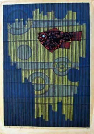 Red Fish by Fumio Fujita, 1968