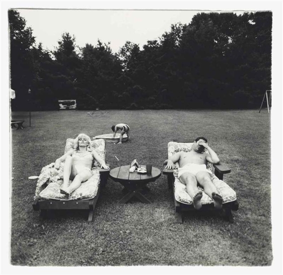 A Family on their lawn one Sunday in Westchester, N.Y. by Diane Arbus, 1968