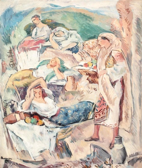 Composition Romanian motifs by Ion Theodorescu Sion, 1932