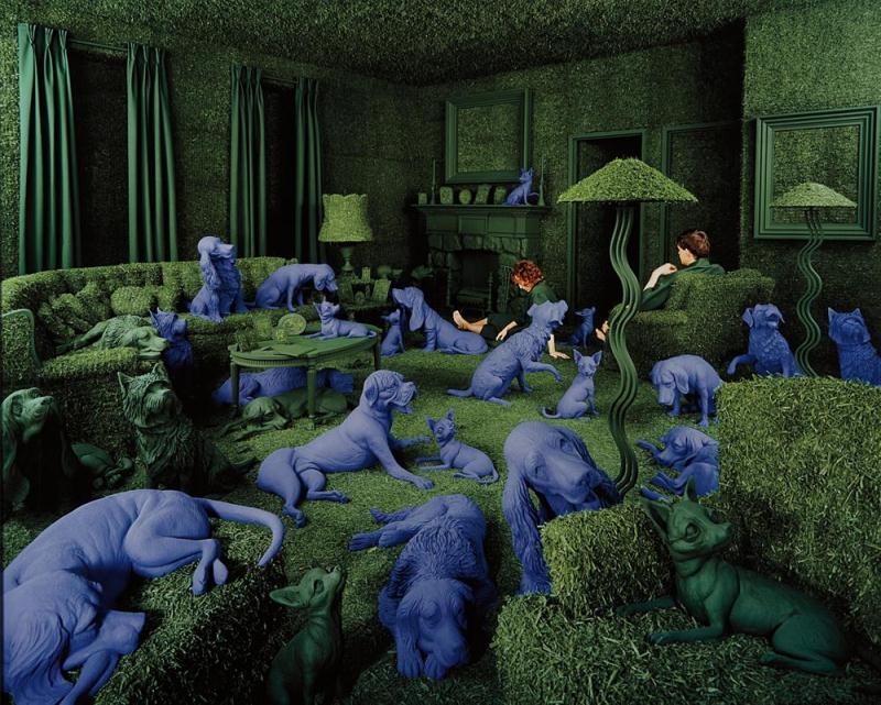The Green House by Sandy Skoglund, 1990