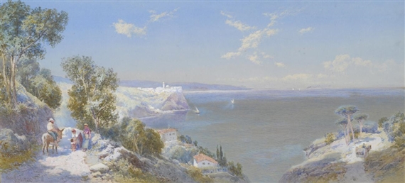 Scylla Calabria, Italy by Charles Edmund Rowbotham, 1898