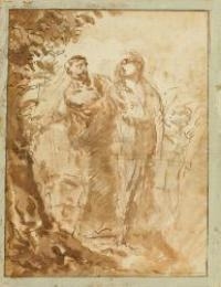 Medoro and Angelica Carving their Names into a Tree by Felix Christoph Cajetan Fuchs