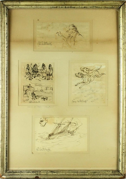 NOTEBOOK SKETCHES by George Cruikshank