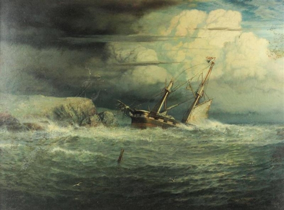 SHIPWRECK by James Gale Tyler, 1883