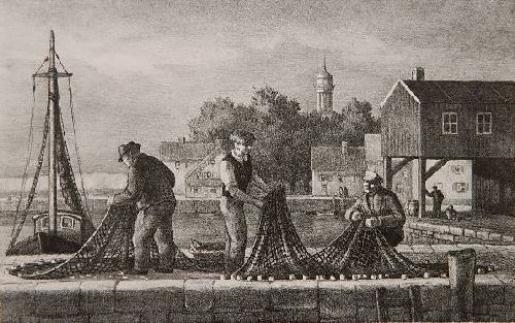 Mending The Nets, Rockport by Andrée Ruellan