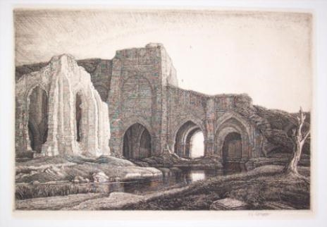 FEN MONASTERY by Frederick Landseer Maur Griggs, 1926