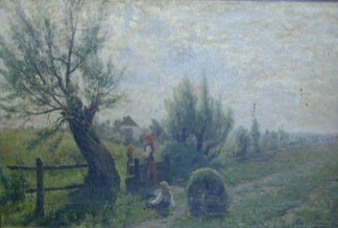 Artwork by John J. Hammer, THE END OF THE DAY, Made of oil on canvas