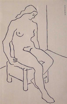 SEATED NUDE - Frank Stamato