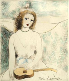 Marie Laurencin | Jeune femme à la guitare | MutualArt