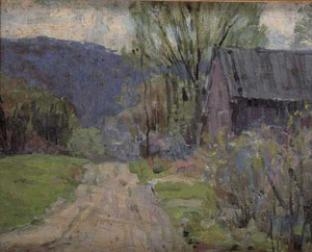 Down the road by John Fabian Carlson