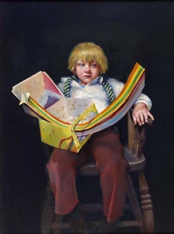 MARK PIERCE WITH RAINBOW - Robert Lenkiewicz