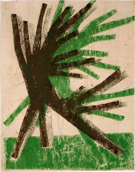 Artwork by Hermann Glöckner, Ohne Titel, Made of Monotype on paper