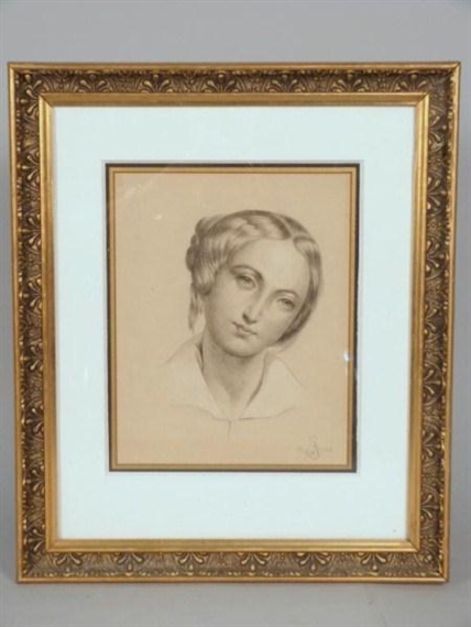 Study of a Woman by Artur Grottger, 1866