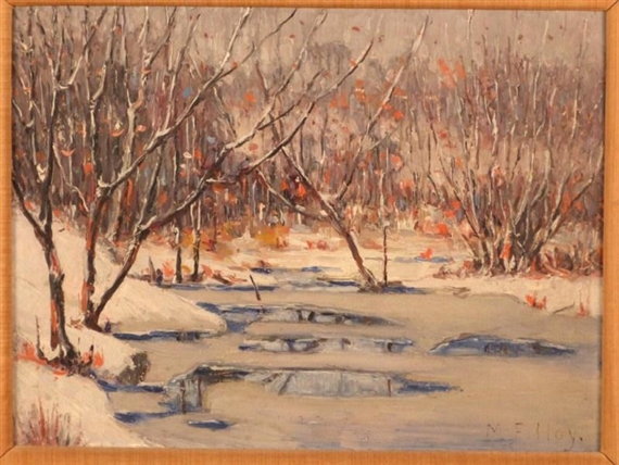 Winter Landscape by Martin E. Hoy