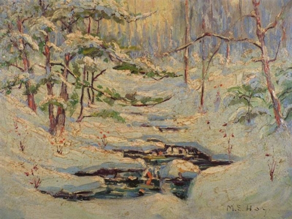 Impressionist Winterscape by Martin E. Hoy