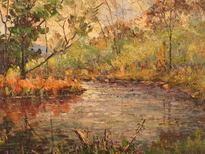 Artwork by Martin E. Hoy, Impressionist, Made of Oil on Board