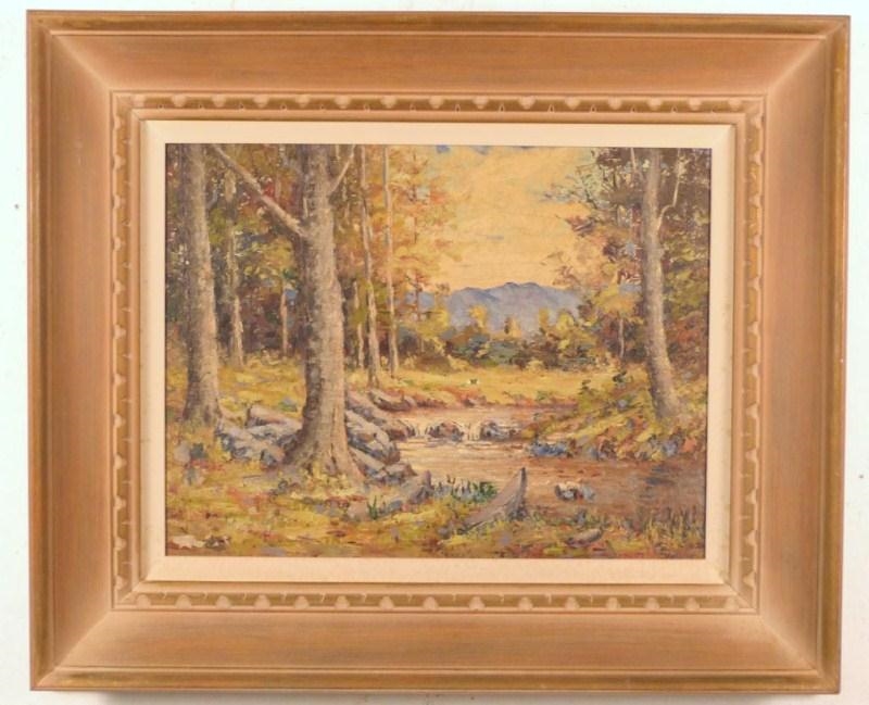 Artwork by Martin E. Hoy, Landscape, Made of Oil on Board