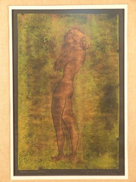 Artwork by Alfonso Benavides, "Bacante" and "Mother and Child", Made of Lithographs