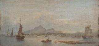 VIEW OF EDINBURGH FROM THE FIRTH OF FORTH by John Watson McLea