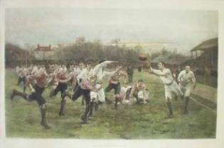 William Barnes Wollen | Rugby Match (Circa 1896) | MutualArt