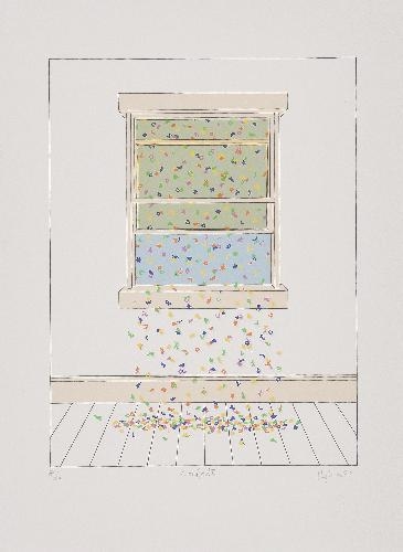 Confetti by Patrick Hughes, 1983