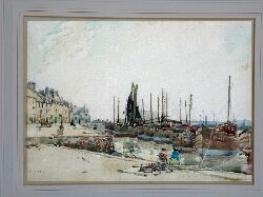 EAST COAST FISHING VILLAGE by Robert Eadie