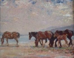 HORSES BY THE WATER'S EDGE - Andre Douglas