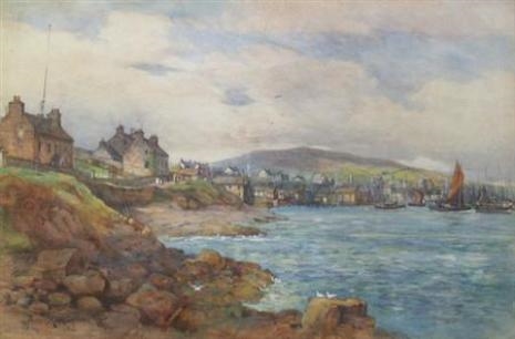 View Of The Harbour, Stromness, Orkney by James Scott Kinnear, 1902