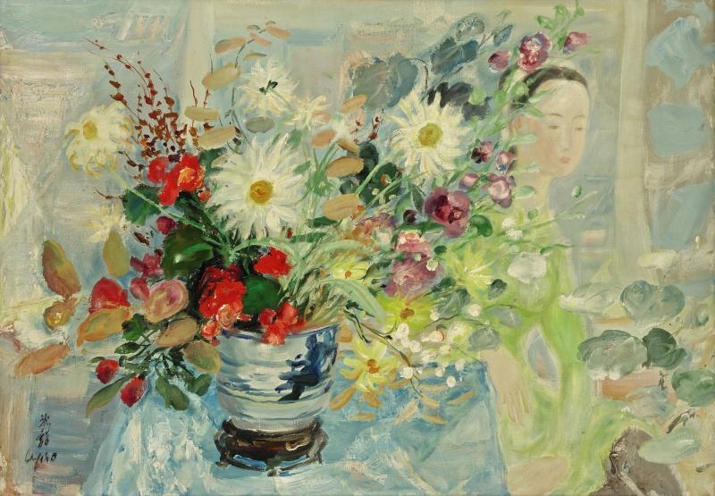 Artwork by Lê Ph?, COMPOSITION, Made of Oil on canvas