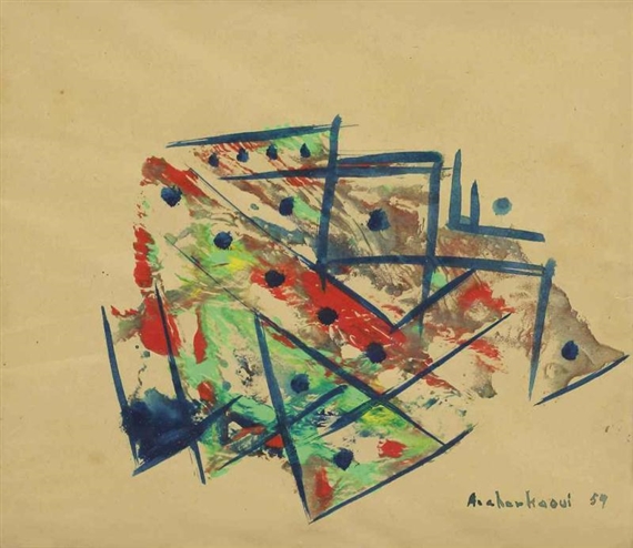 Untitled by Ahmed Cherkaoui, 1959
